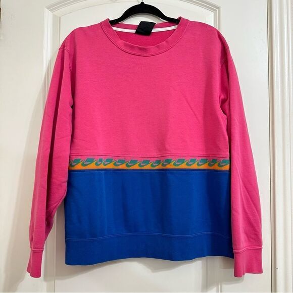 NIKE SPORTSWEAR NSW SOFT FRENCH TERRY FLEECE CREWNECK VIBRANT PULLOVER SWEATER M - Picture 3 of 13